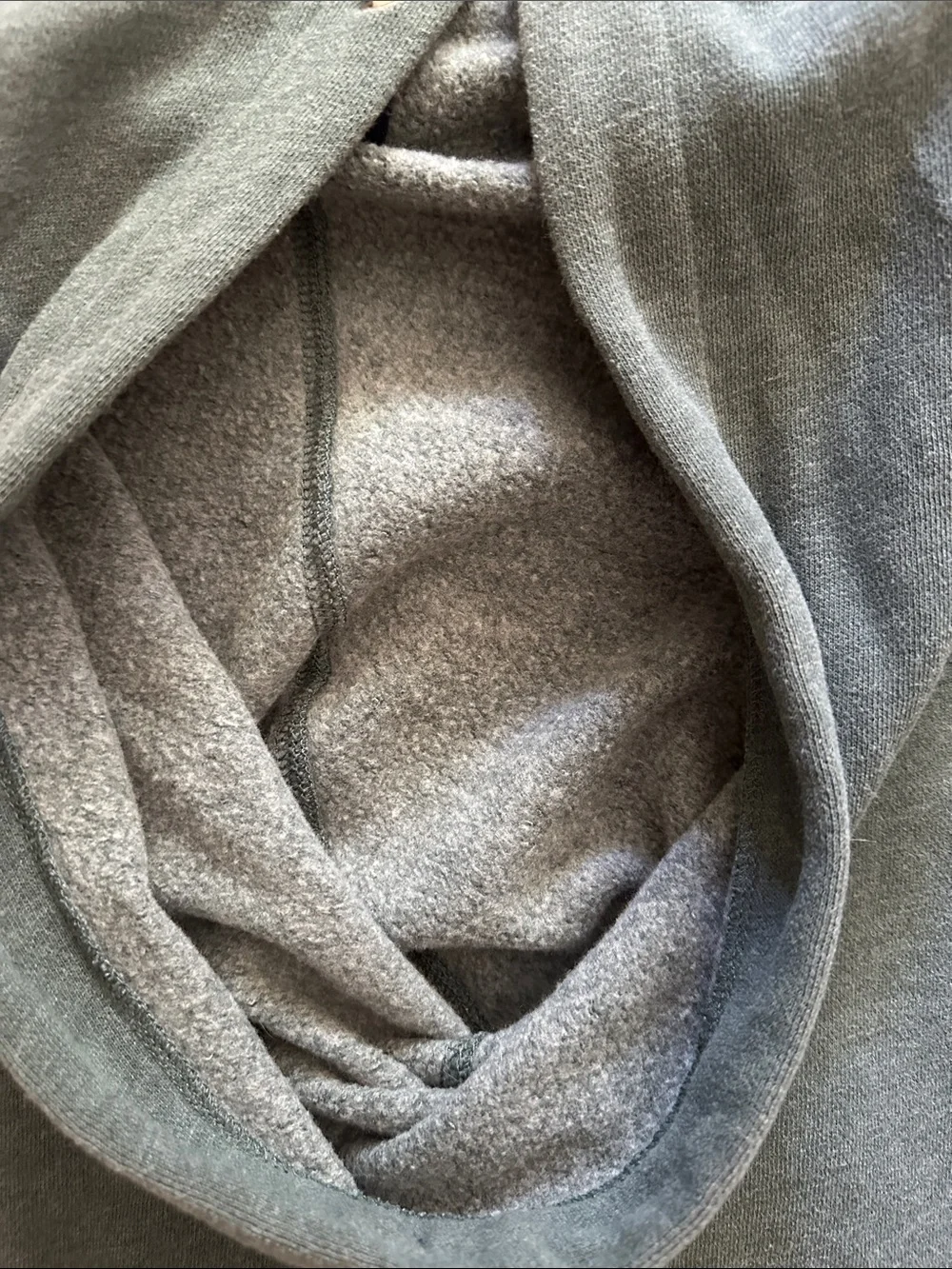 J. Crew Men's Green Hooded Pullover Sweatshirt